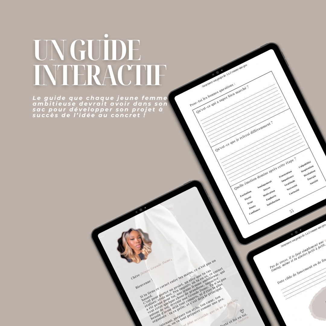 Construire ton projet de A à Z comme une Grande Dame (même si débutante)